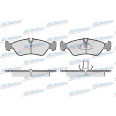 AC05P1611D AC Delco Комплект тормозных колодок, дисковый тормоз