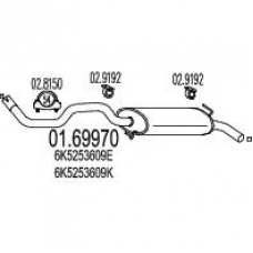 01.69970 MTS Глушитель выхлопных газов конечный
