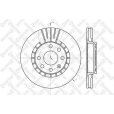 6020-3613V-SX STELLOX Тормозной диск