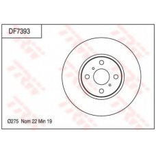 DF7393 TRW Тормозной диск