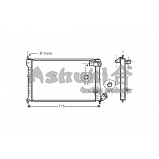 QP55-06 ASHUKI Радиатор, охлаждение двигателя