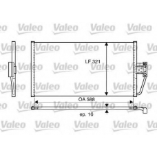 817561 VALEO Конденсатор, кондиционер