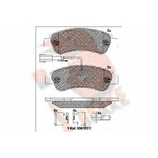 RB1804-203 R BRAKE Комплект тормозных колодок, дисковый тормоз