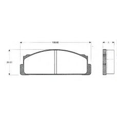 BLF125 QUINTON HAZELL Комплект тормозных колодок, дисковый тормоз