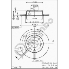 08.5112.10 BREMBO Тормозной диск