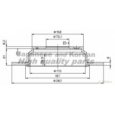 H039-30 ASHUKI Тормозной диск