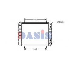 370460N AKS DASIS Радиатор, охлаждение двигателя