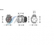 MSK084 AVA Компрессор, кондиционер