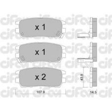 822-151-0 CIFAM Комплект тормозных колодок, дисковый тормоз