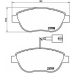 P 23 087 BREMBO Комплект тормозных колодок, дисковый тормоз