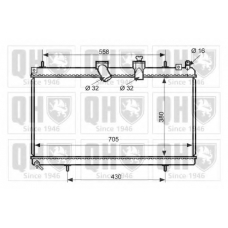 QER2478 QUINTON HAZELL Радиатор, охлаждение двигателя