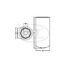 ST 6102 SCT Топливный фильтр