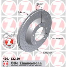 460.1522.20 ZIMMERMANN Тормозной диск