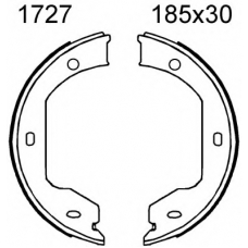 01727 BSF Комплект тормозных колодок, стояночная тормозная с