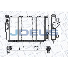 RA0230020 JDEUS Радиатор, охлаждение двигателя