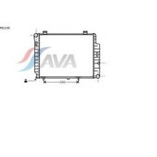 MS2155 AVA Радиатор, охлаждение двигателя