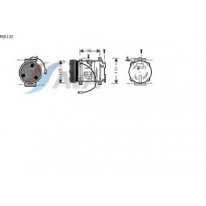 MZK133 AVA Компрессор, кондиционер