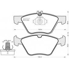 1114 MGA Комплект тормозных колодок, дисковый тормоз