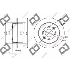 BD1353 DJ PARTS Тормозной диск