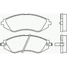 P 15 002 BREMBO Комплект тормозных колодок, дисковый тормоз