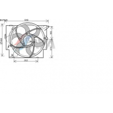 BW7515 AVA Вентилятор, охлаждение двигателя
