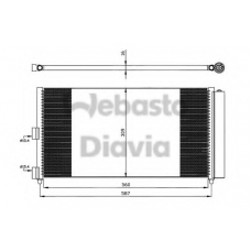 82D0225501A WEBASTO Конденсатор, кондиционер