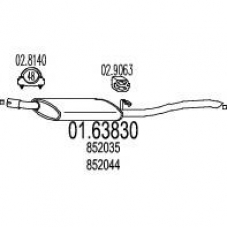 01.63830 MTS Глушитель выхлопных газов конечный