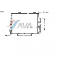 MS2304 AVA Радиатор, охлаждение двигателя