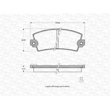 363702160065 MAGNETI MARELLI Комплект тормозных колодок, дисковый тормоз