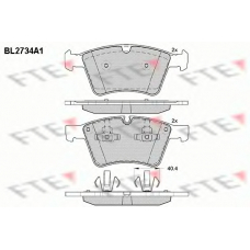 BL2734A1 FTE Комплект тормозных колодок, дисковый тормоз