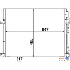 8FC 351 309-111 HELLA Конденсатор, кондиционер