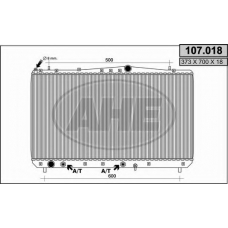 107.018 AHE Радиатор, охлаждение двигателя