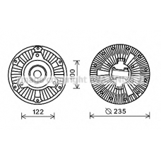 MEC264 AVA Сцепление, вентилятор радиатора