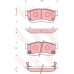 GDB7251 TRW Комплект тормозных колодок, дисковый тормоз