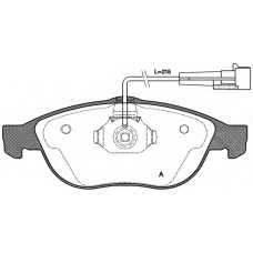 BPA0660.02 OPEN PARTS Комплект тормозных колодок, дисковый тормоз