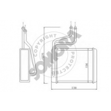 095150 SOMORA Теплообменник, отопление салона