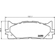 8DB 355 012-401 HELLA Комплект тормозных колодок, дисковый тормоз