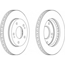 DDF824-1 FERODO Тормозной диск