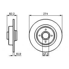 0 986 479 108 BOSCH Тормозной диск