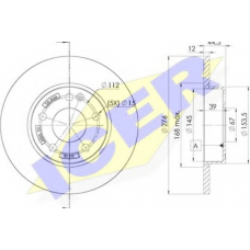 78BD0118-2 ICER Тормозной диск