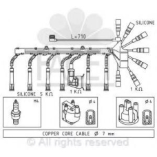 4.8599 FACET Ккомплект проводов зажигания