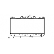 TO2126 AVA Радиатор, охлаждение двигателя