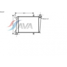 VO2127 AVA Радиатор, охлаждение двигателя