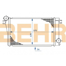 2109051 BEHR Radiator