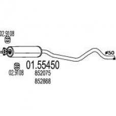 01.55450 MTS Средний глушитель выхлопных газов