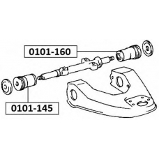 0101-145 ASVA Подвеска, рычаг независимой подвески колеса