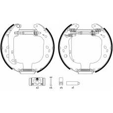 MSP287 MINTEX Комплект тормозных колодок