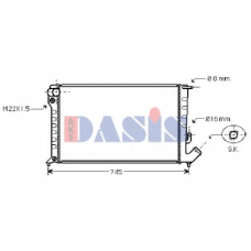 061020N AKS DASIS Радиатор, охлаждение двигателя