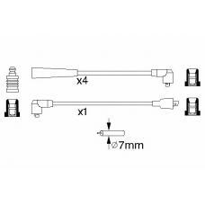 0 986 357 136 BOSCH Комплект проводов зажигания