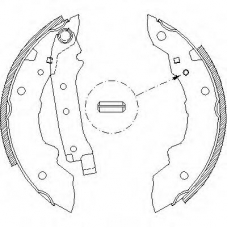 Z4038.00 WOKING Комплект тормозных колодок